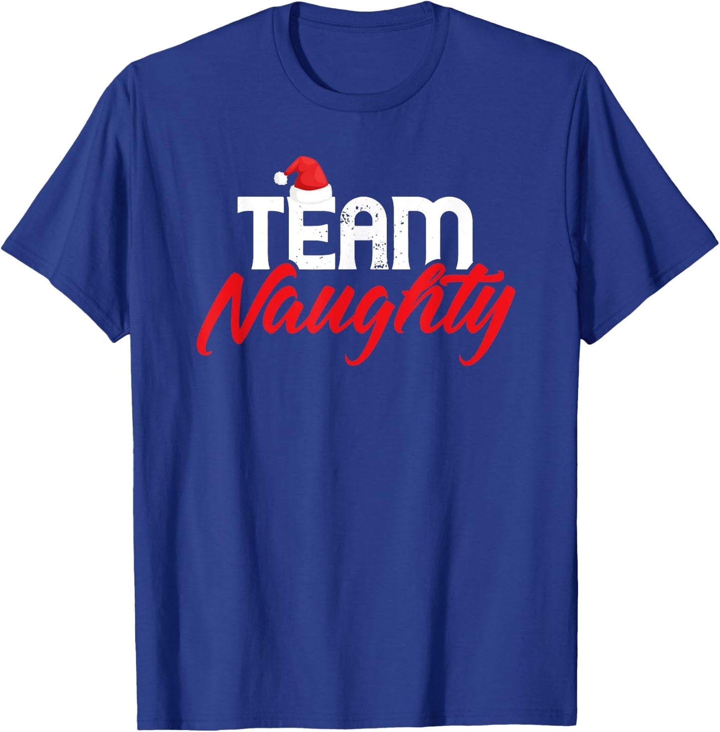 Team Naughty Shirt Funny Couple Matching Outfit Team Nice T-Shirt - T-Shirt | Royal