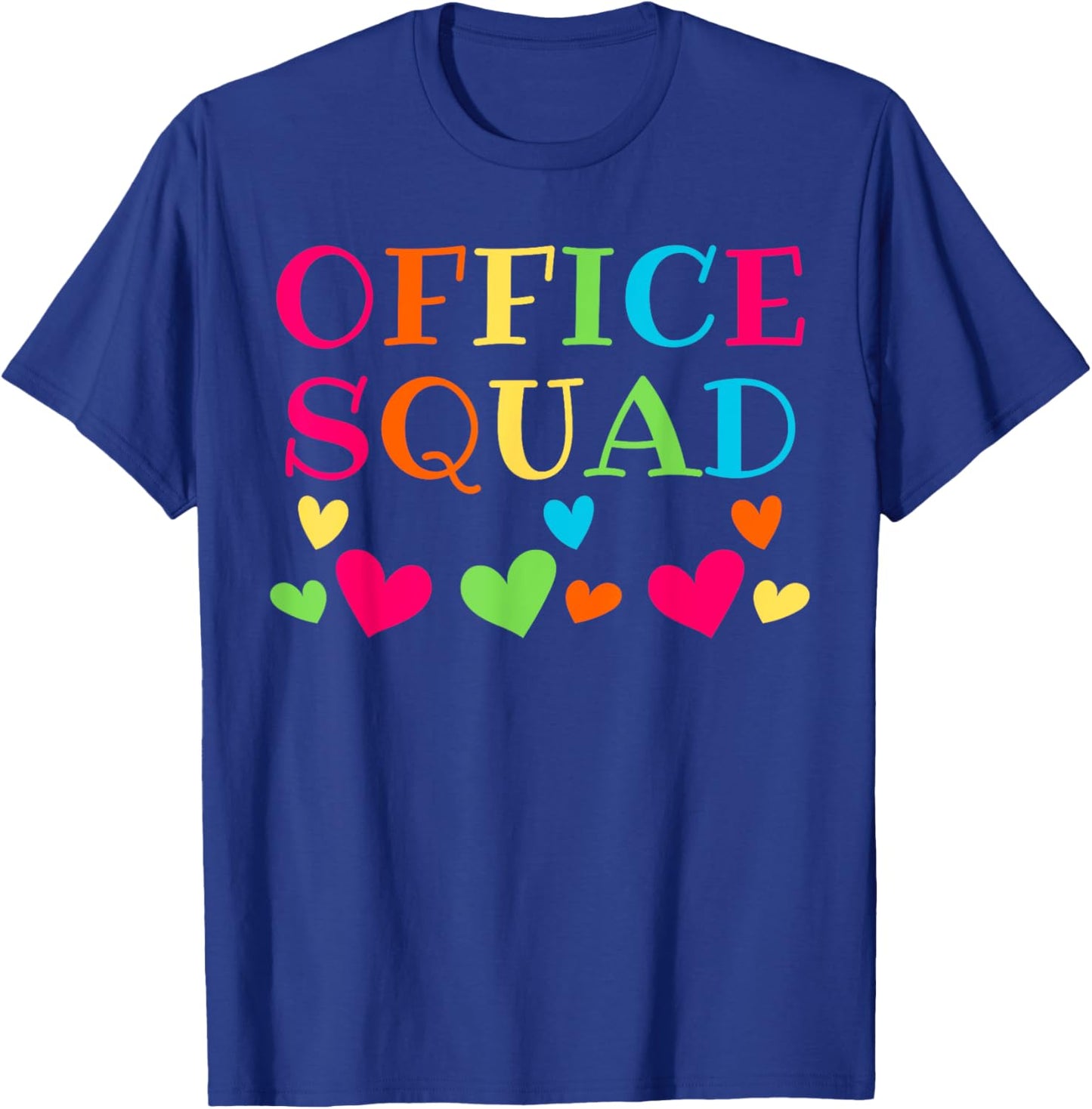 Office Squad Administrative Assistant Gift School Secretary T-Shirt - T-Shirt | Royal