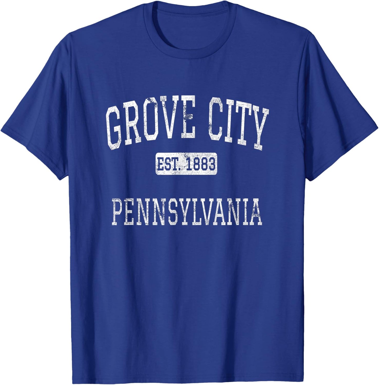 Grove City Pennsylvania PA Vintage T-Shirt - T-Shirt | Royal
