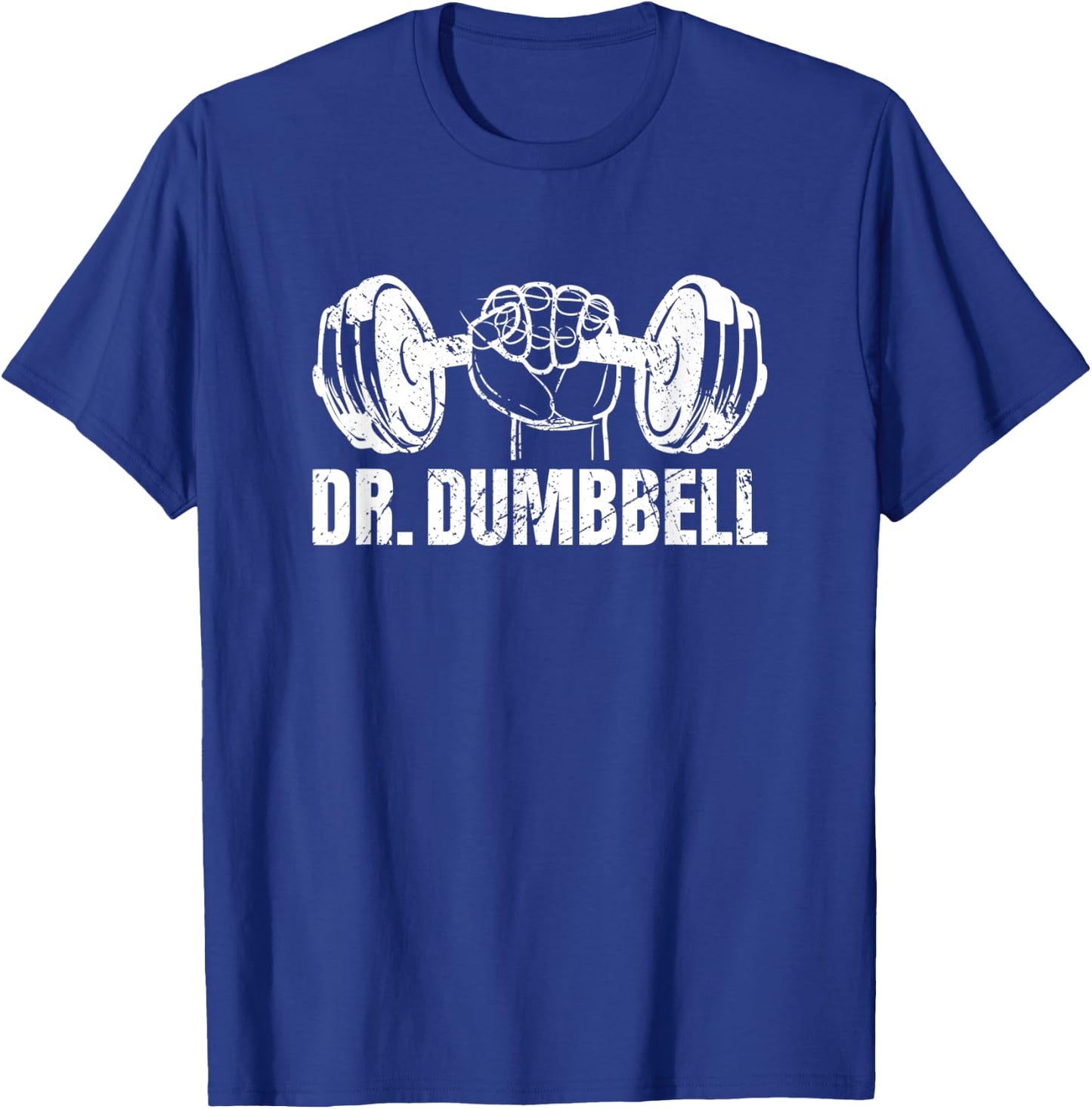 Weightlifting - Dr. Dumbbell T-Shirt - T-Shirt | Royal