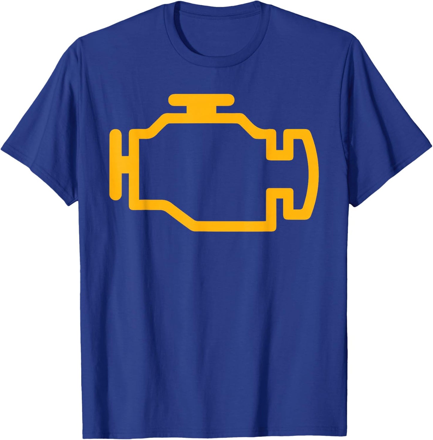 Check Engine Light T-Shirt - T-Shirt | Royal