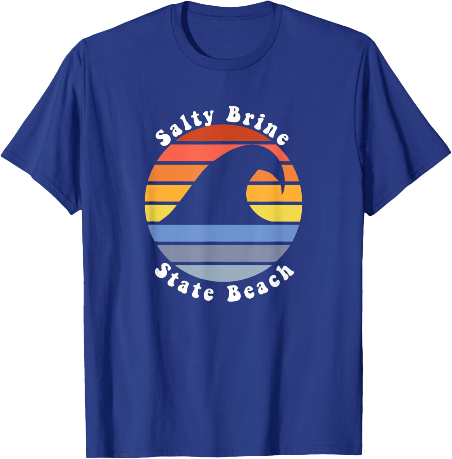 Cute Salty Brine Rhode Island RI Beach Vacation Souvenir T-Shirt - T-Shirt | Royal