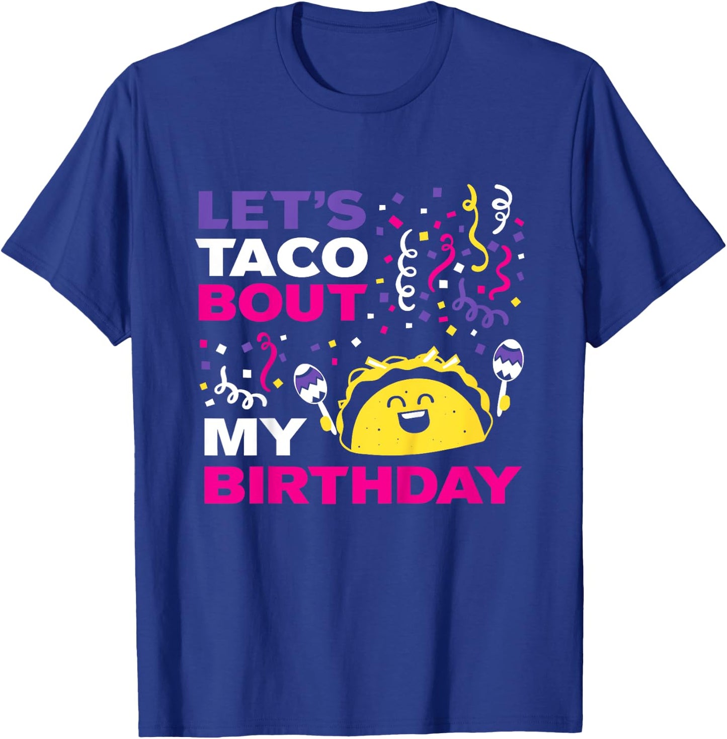 Kids Party Shirt for Birthday Girl | Taco Fiesta Theme T-Shirt - T-Shirt | Royal