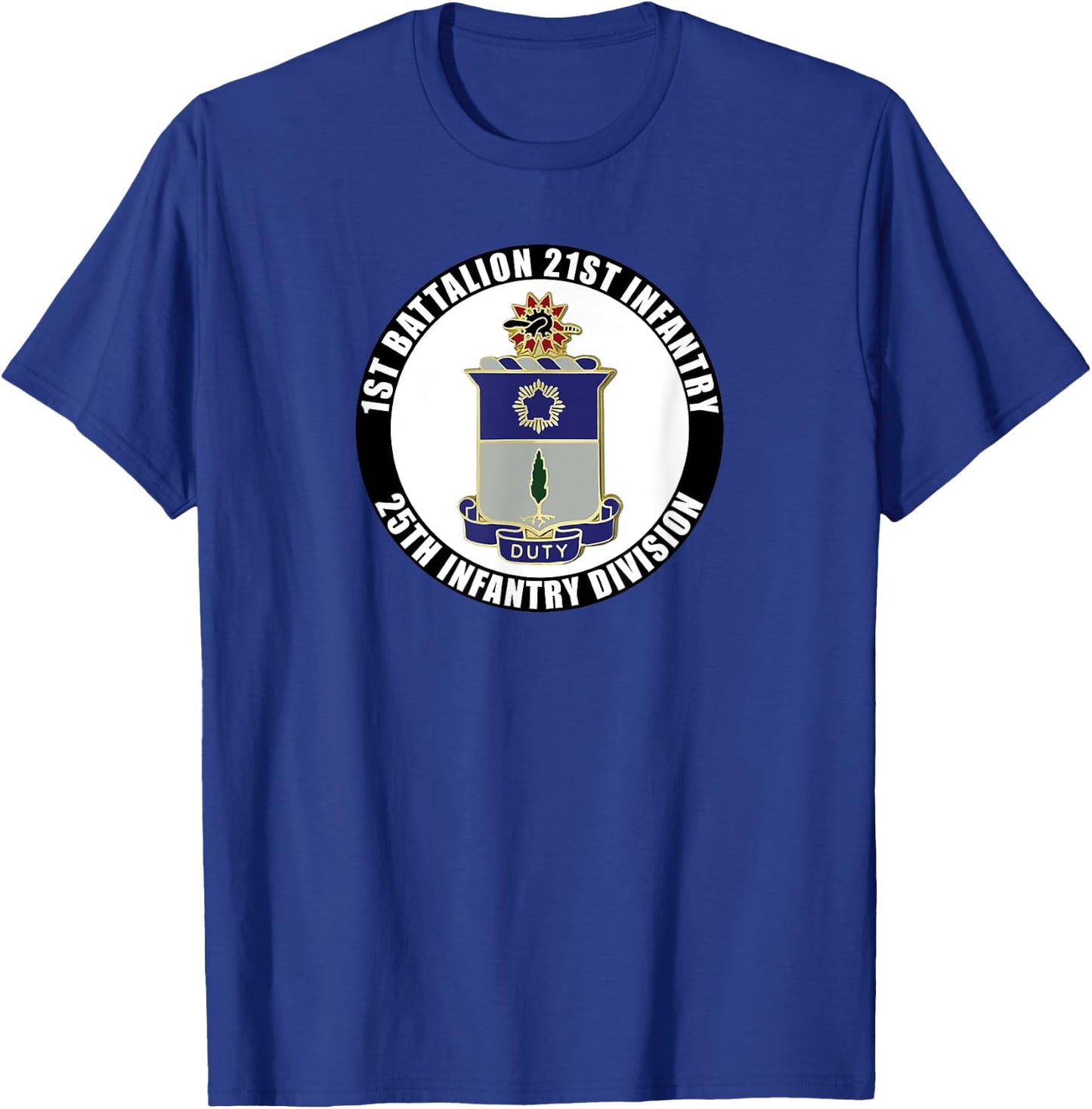 1st Battalion 21st Infantry 25th Infantry Division Veteran T-Shirt - T-Shirt | Royal