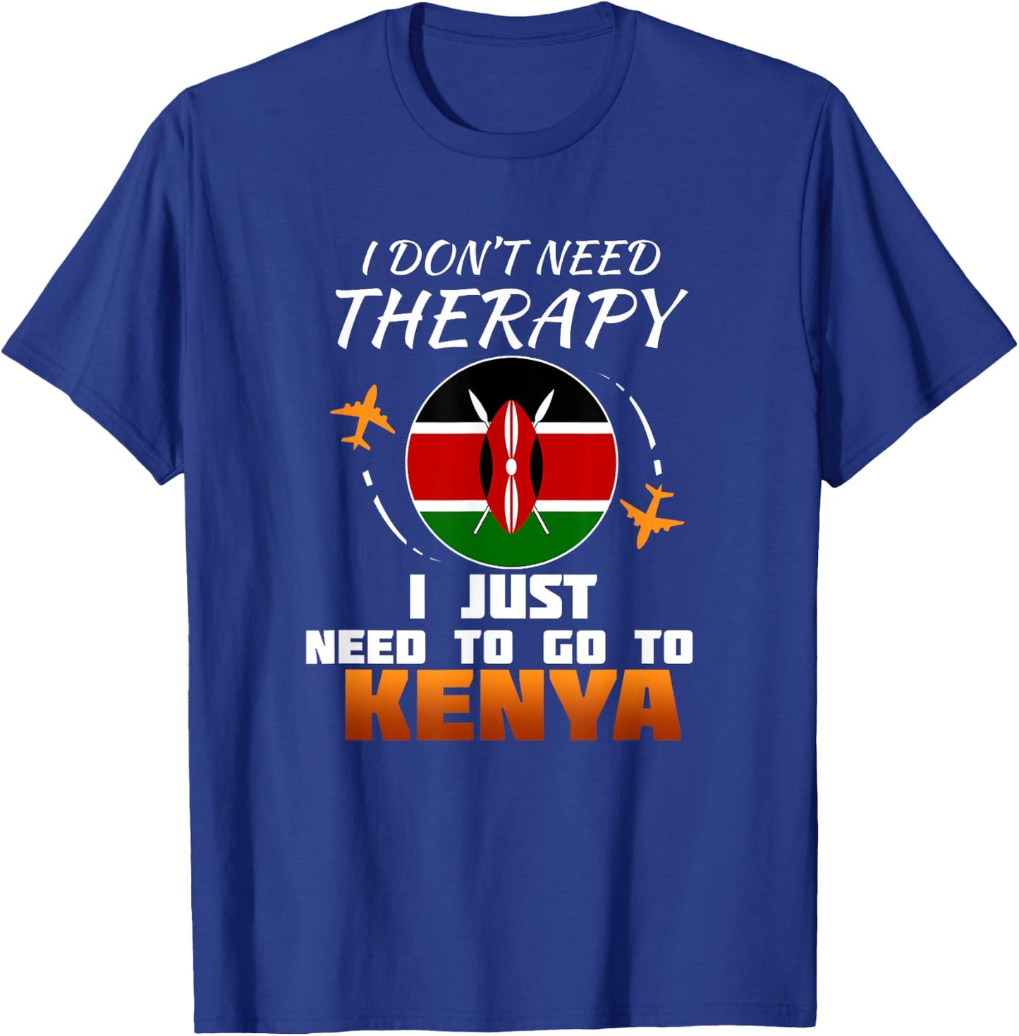 Kenyan Flag I Funny Kenya Flag I Vacation Kenya T-Shirt - T-Shirt | Royal
