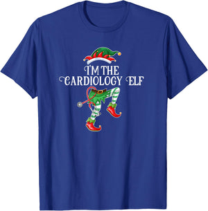 Im the Cardiology Elf Christmas Matching Medical Staff Gift T-Shirt - T-Shirt | Royal
