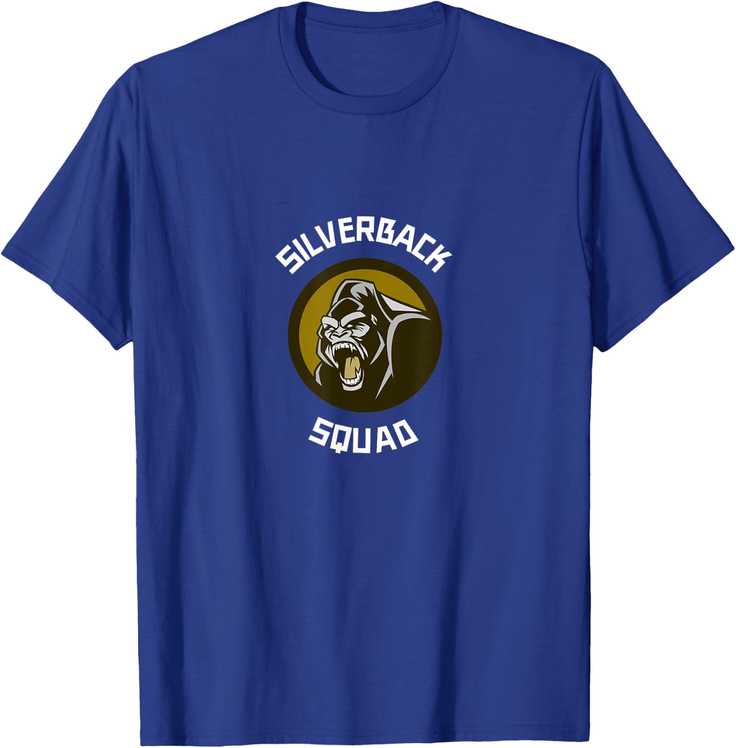 Silverback Gorilla Monkey Squad T-Shirt - T-Shirt | Royal