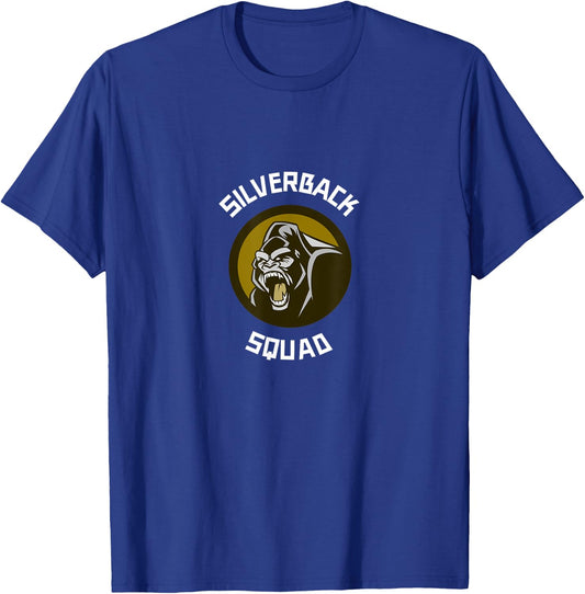 Silverback Gorilla Monkey Squad T-Shirt - T-Shirt | Royal