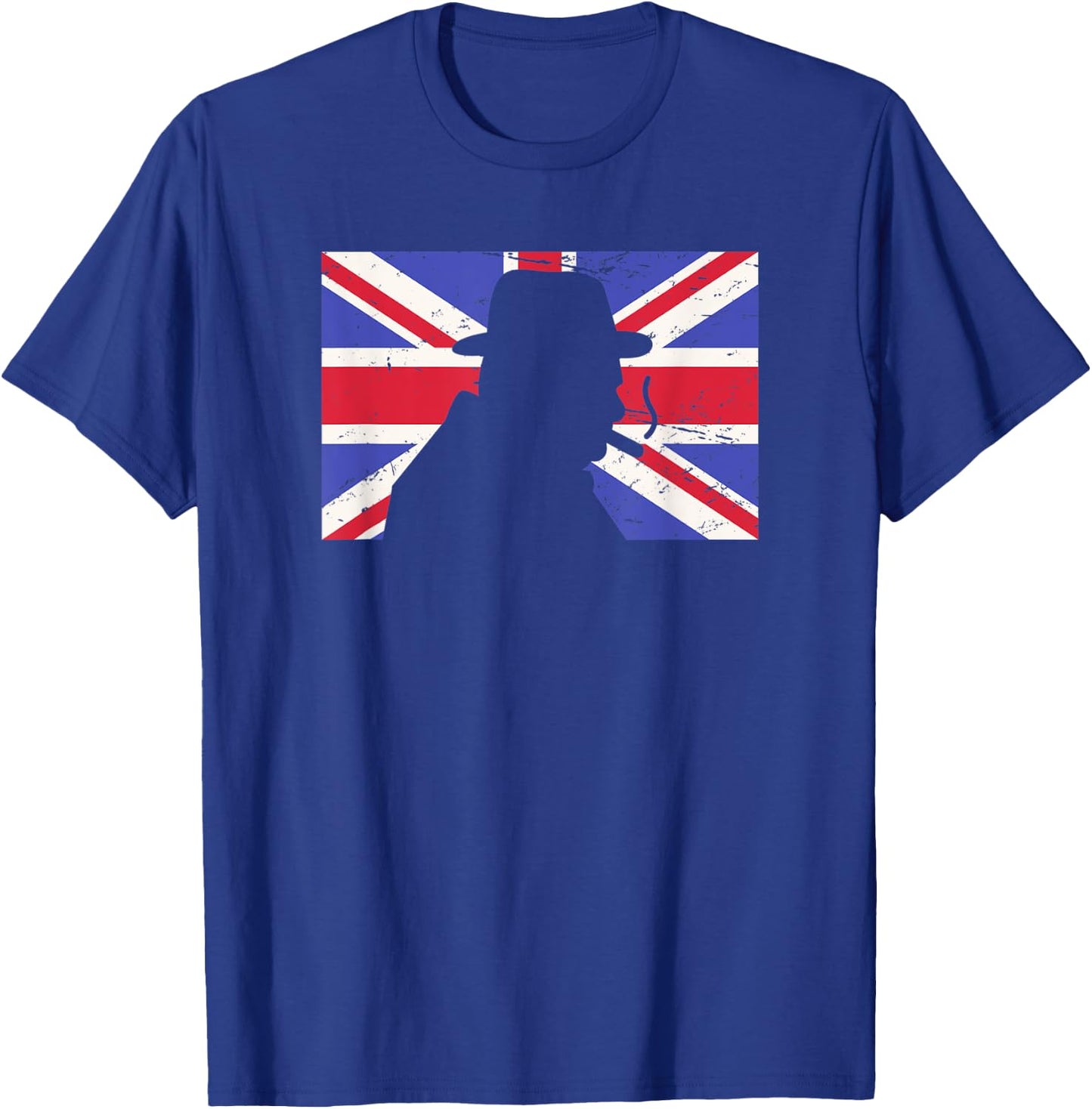 Winston Churchill / WWII Battle of Britain UK Flag T-Shirt - T-Shirt | Royal
