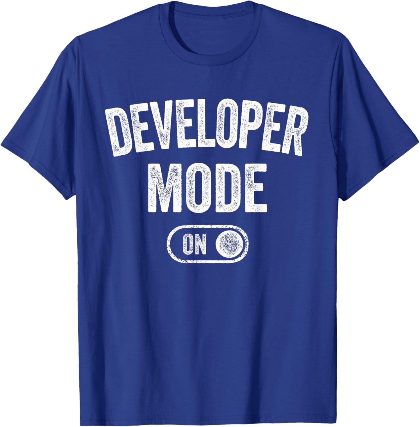 Developer Mode On Funny Code Writer Gift Programmer Engineer T-Shirt - T-Shirt | Royal