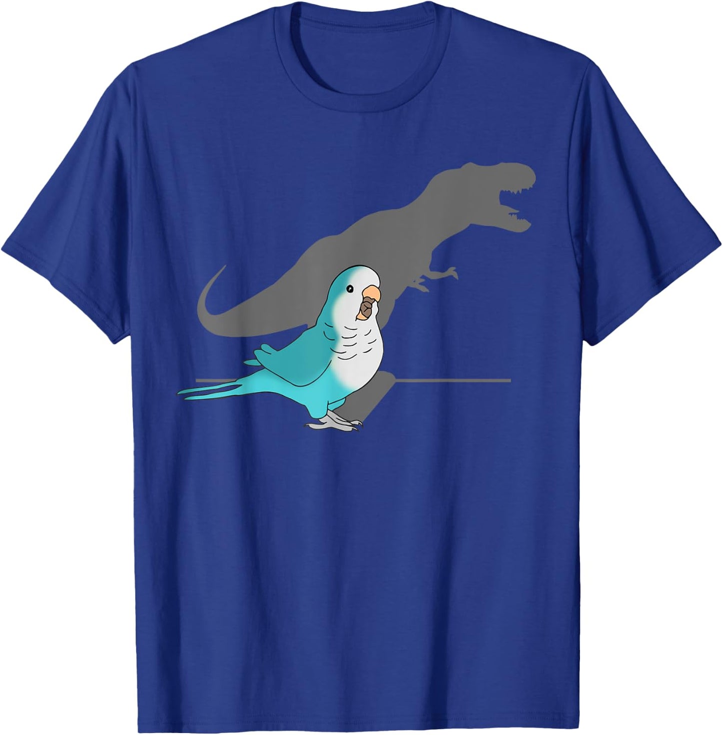 T-rex Blue Monk Parakeet, Funny Birb memes, Screaming Parrot T-Shirt - T-Shirt | Royal