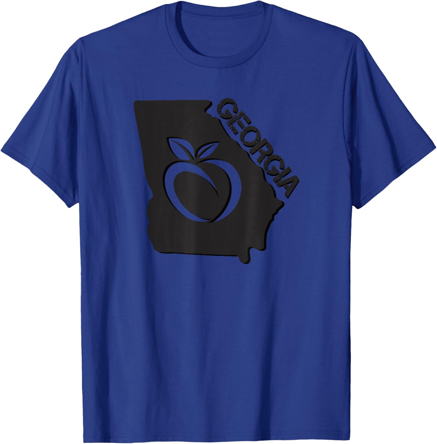 Georgia Ga Fan The Peach State T-Shirt - T-Shirt | Royal
