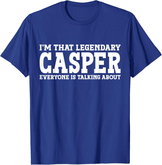 Casper Surname Funny Team Family Last Name Casper T-Shirt - T-Shirt | Royal