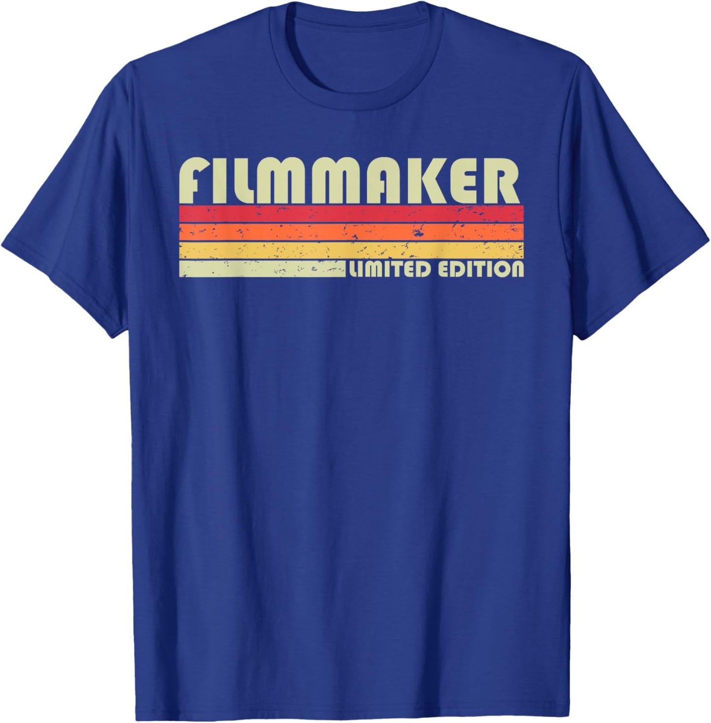 FILMMAKER Funny Job Title Profession Birthday Worker Idea T-Shirt - T-Shirt | Royal