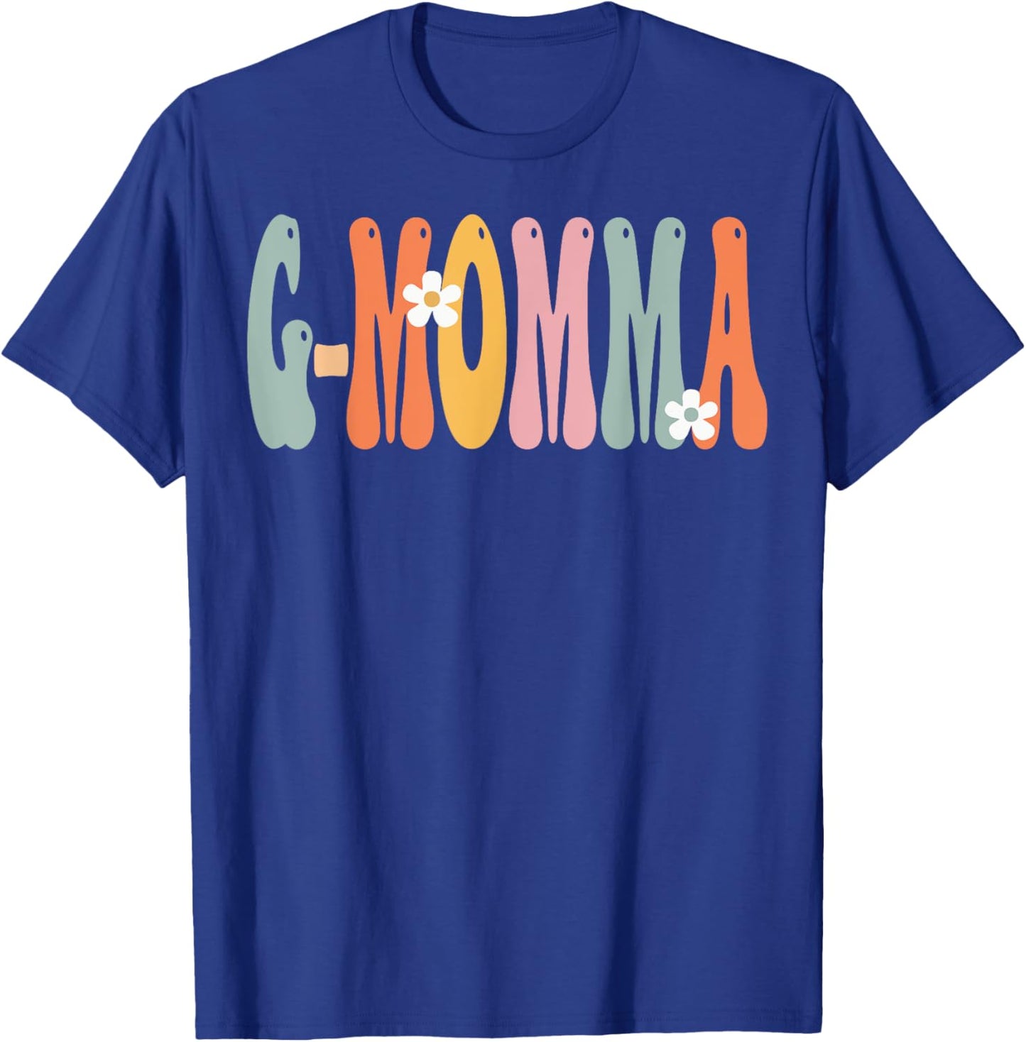 G-MOMMA Retro Groovy Mom Cute Mother's Day Funny Grandma T-Shirt - T-Shirt | Royal