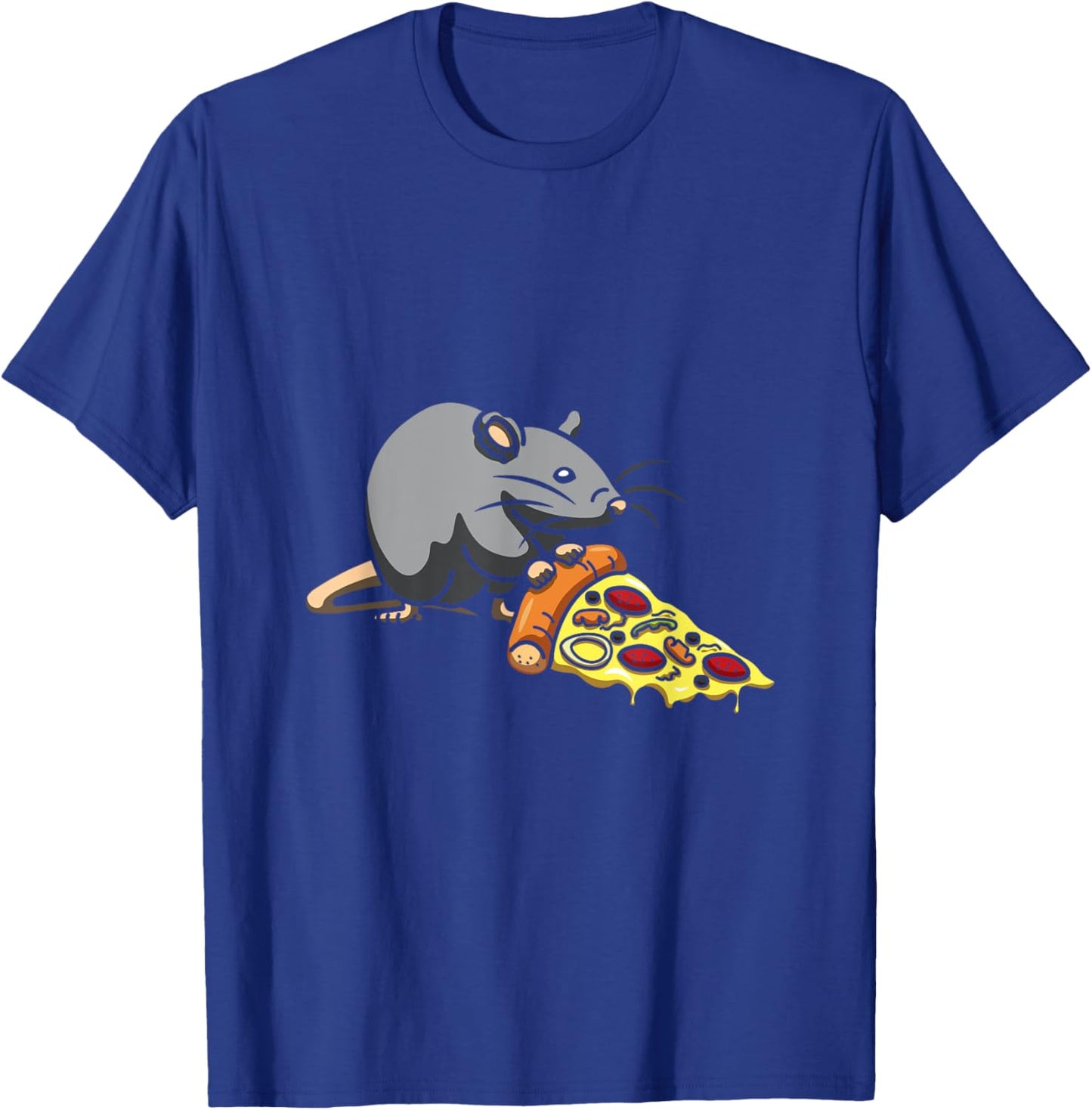 Mouse Lover Pizza Eater Foodie Baking Cheese Pizza Maker T-Shirt - T-Shirt | Royal