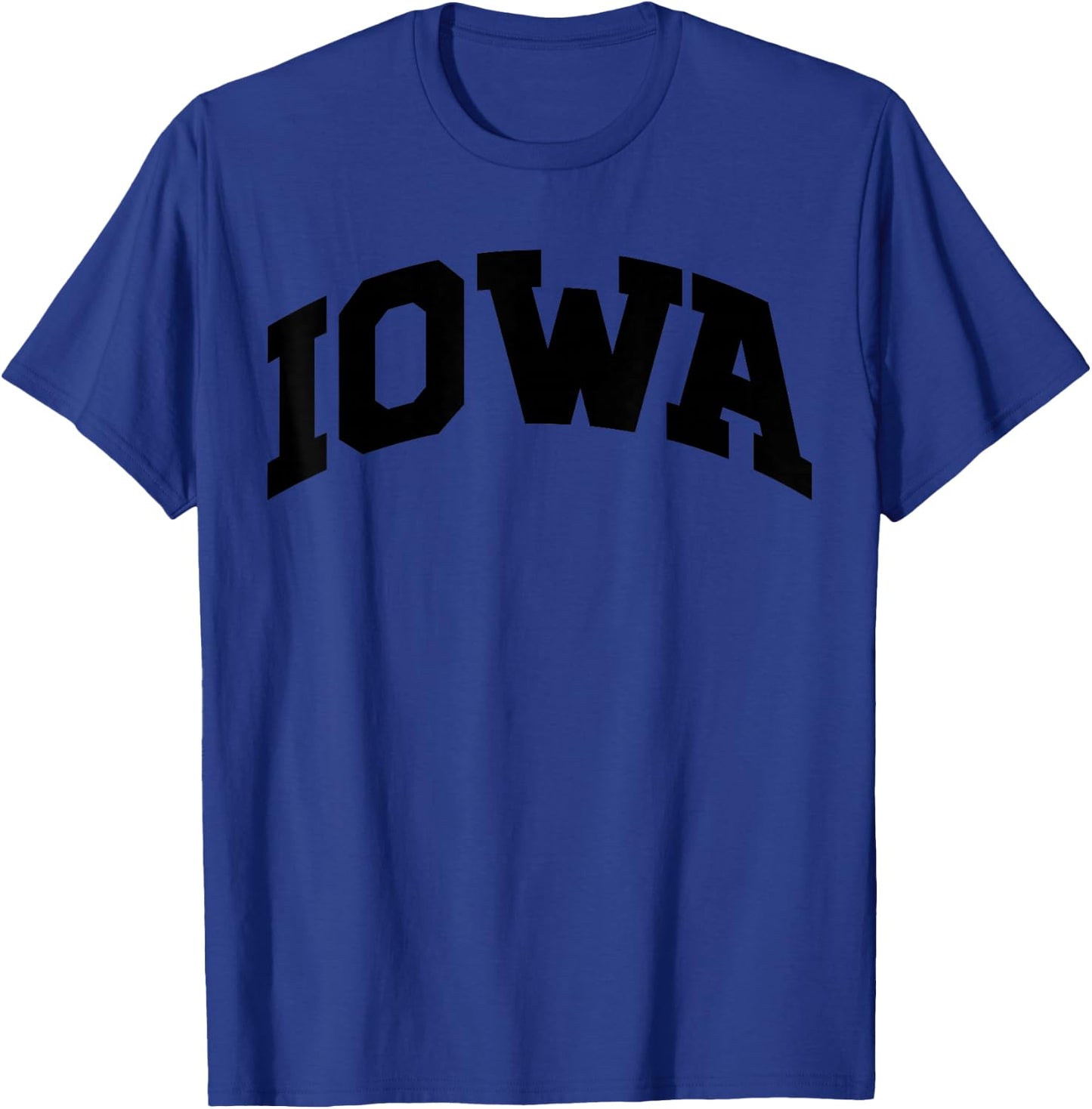Iowa Gift, College University Text Sports Design T-Shirt - T-Shirt | Royal