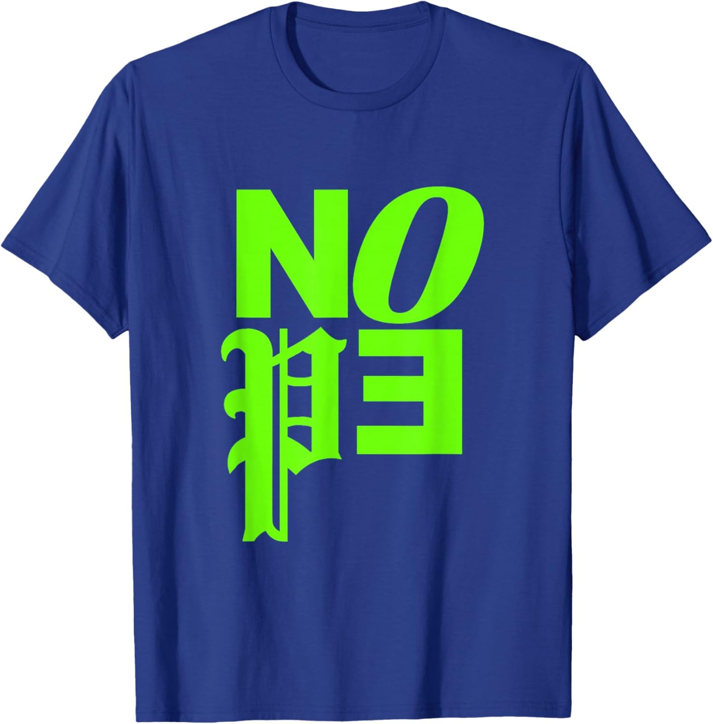 Green Color Nope v2 Green Graphic T-Shirt - T-Shirt | Royal