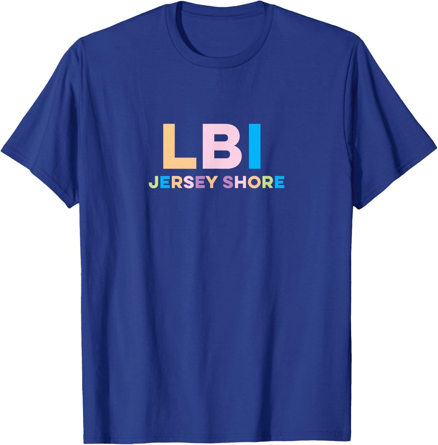 Long Beach Island NJ Colorful Vacation T-Shirt - T-Shirt | Royal
