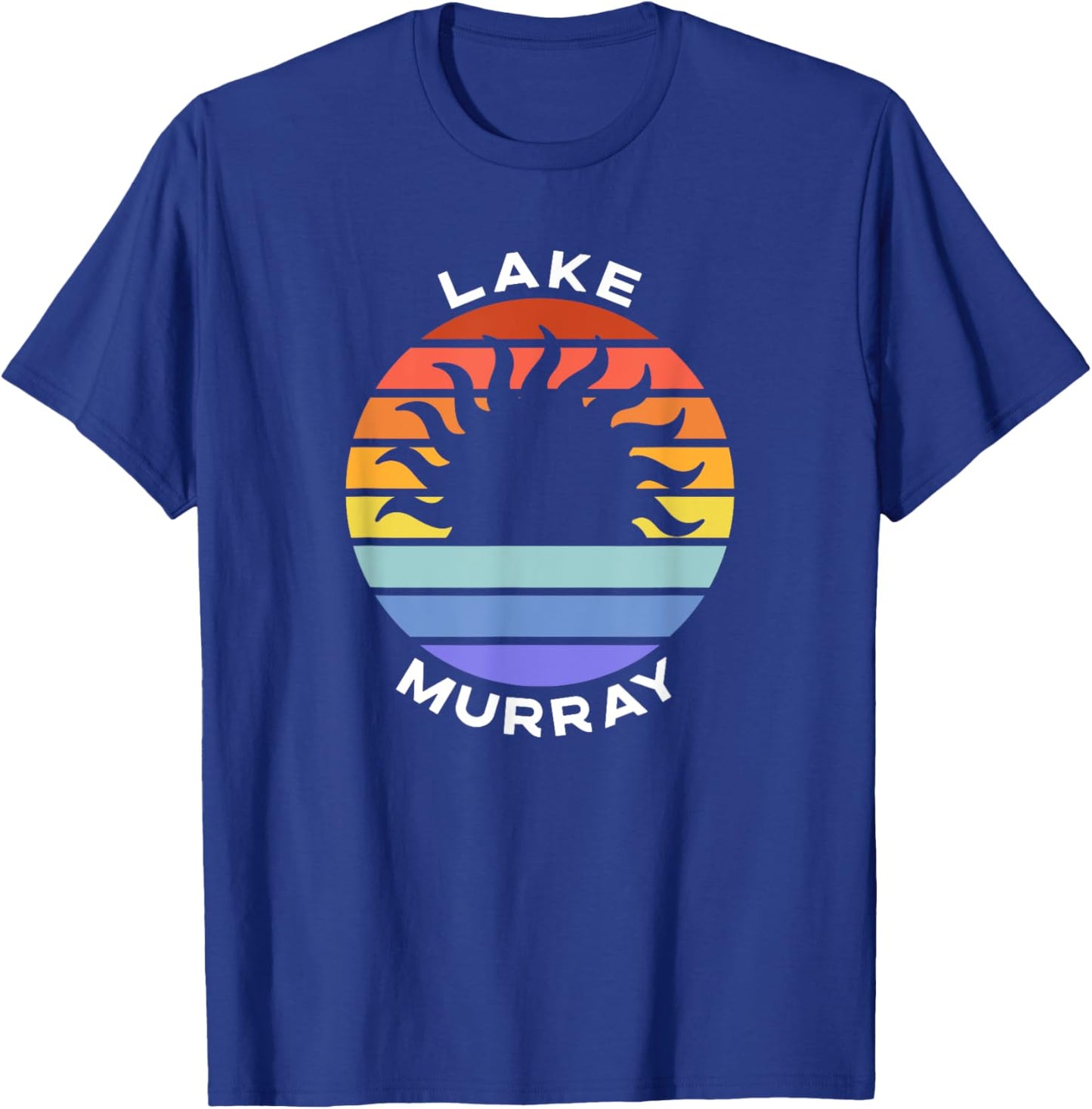 Lake Murray South Carolina SC Retro Sunset Souvenir Vacation T-Shirt - T-Shirt | Royal