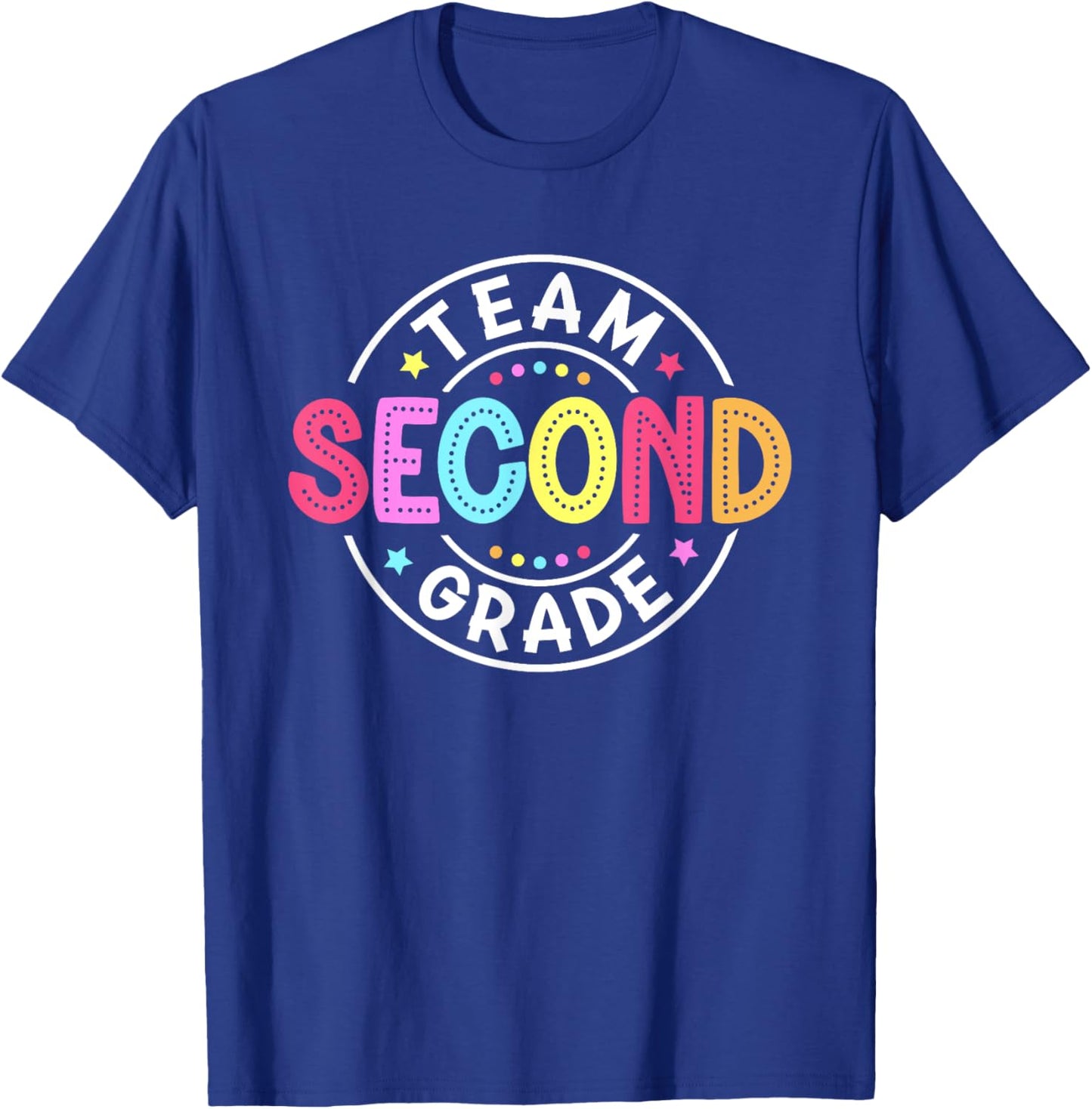 Team Second Grade Teacher Back To School 2nd Grade Squad Kid T-Shirt - T-Shirt | Royal