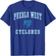 Pueblo West High School Cyclones C1 T-Shirt - T-Shirt | Royal