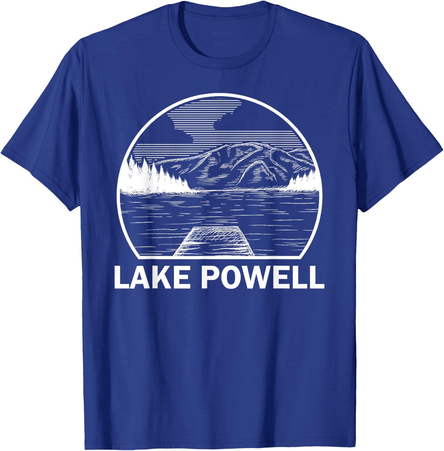 LAKE POWELL ARIZONA Funny Fishing Camping Summer Gift Men Women Kids T-Shirt - T-Shirt | Royal