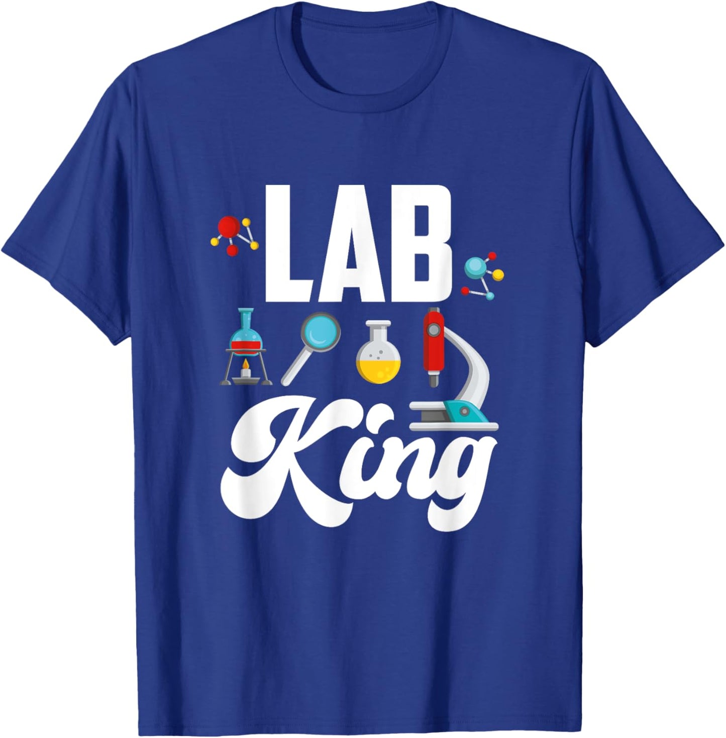Lab King - Chemist Laboratory Worker T-Shirt - T-Shirt | Royal