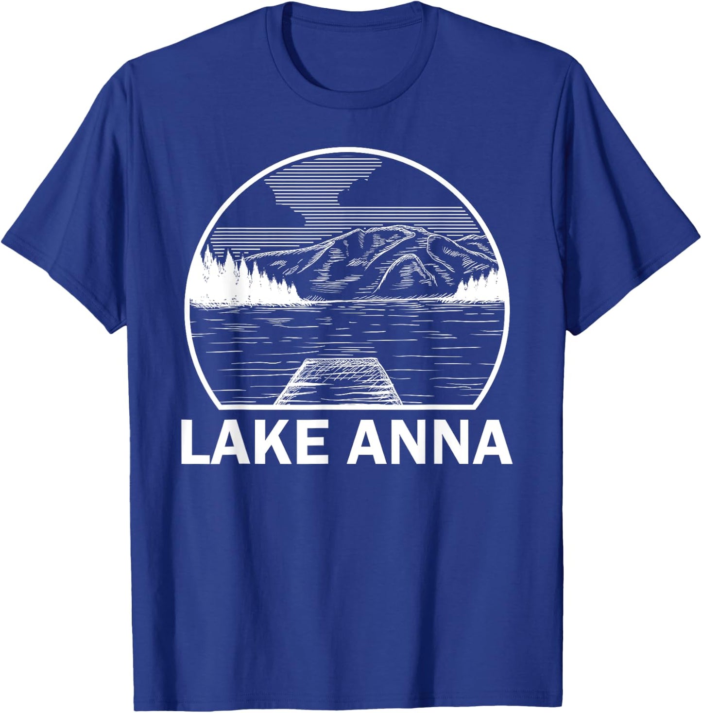LAKE ANNA VIRGINIA Funny Fishing Camping Summer Gift Men Women Girls Kids T-Shirt - T-Shirt | Royal