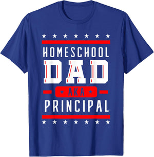 Teacher Principal Dad Homeschool Instructor Father's Day Men Women Girls Kids T-Shirt - T-Shirt | Royal
