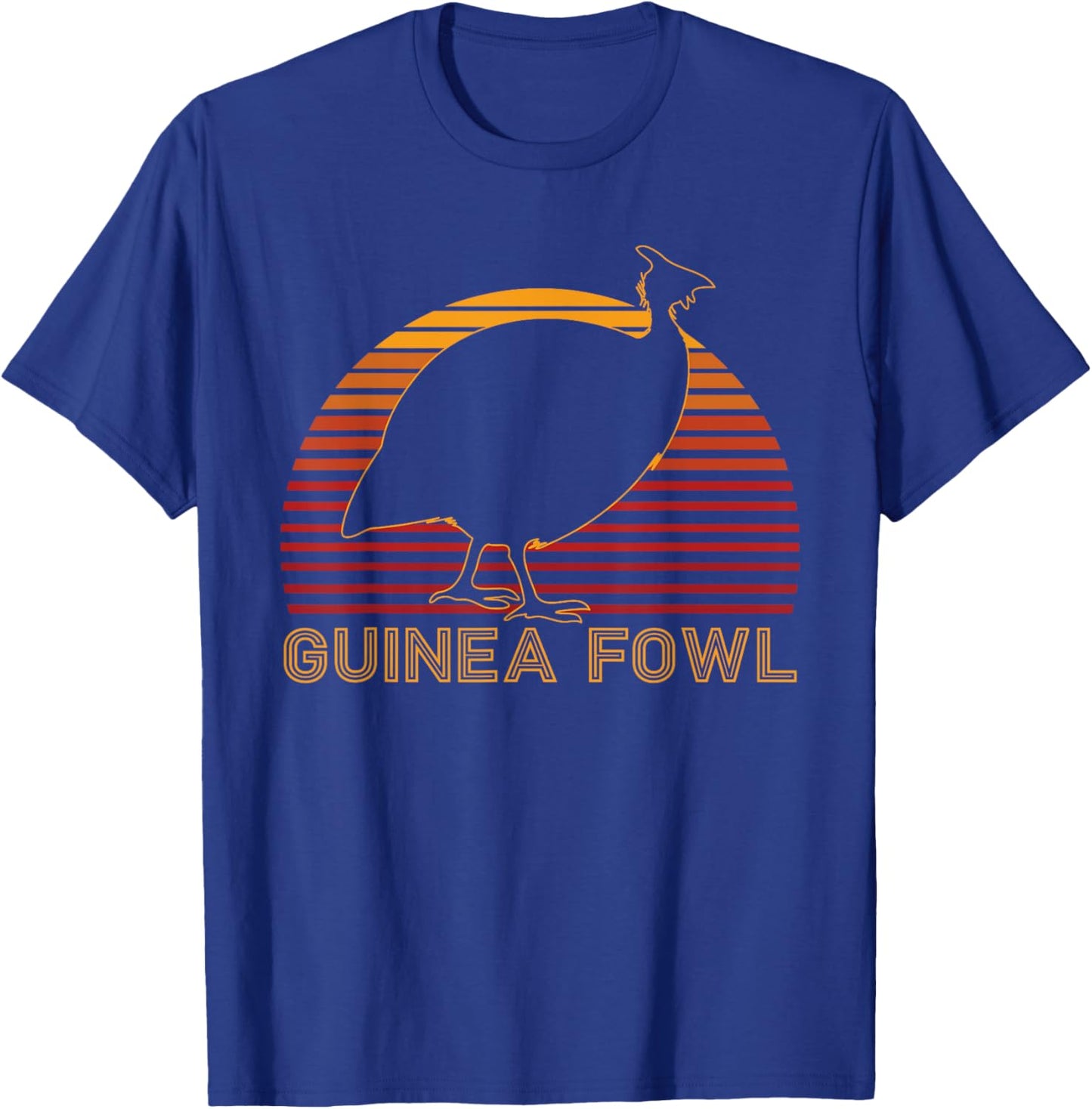 Retro Guinea Fowl T-Shirt - T-Shirt | Royal