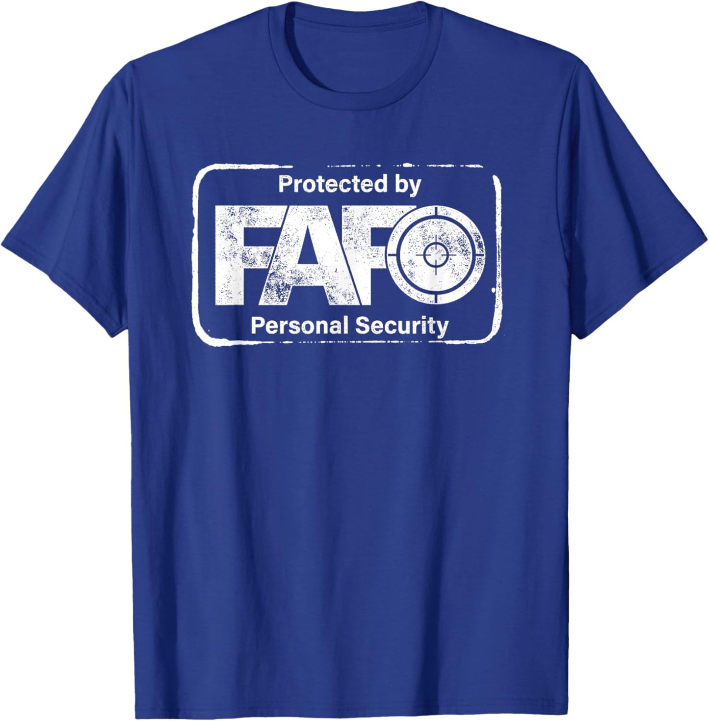 Funny F FAFO Around and Find Out - Gun Advocate Lover T-Shirt - T-Shirt | Royal