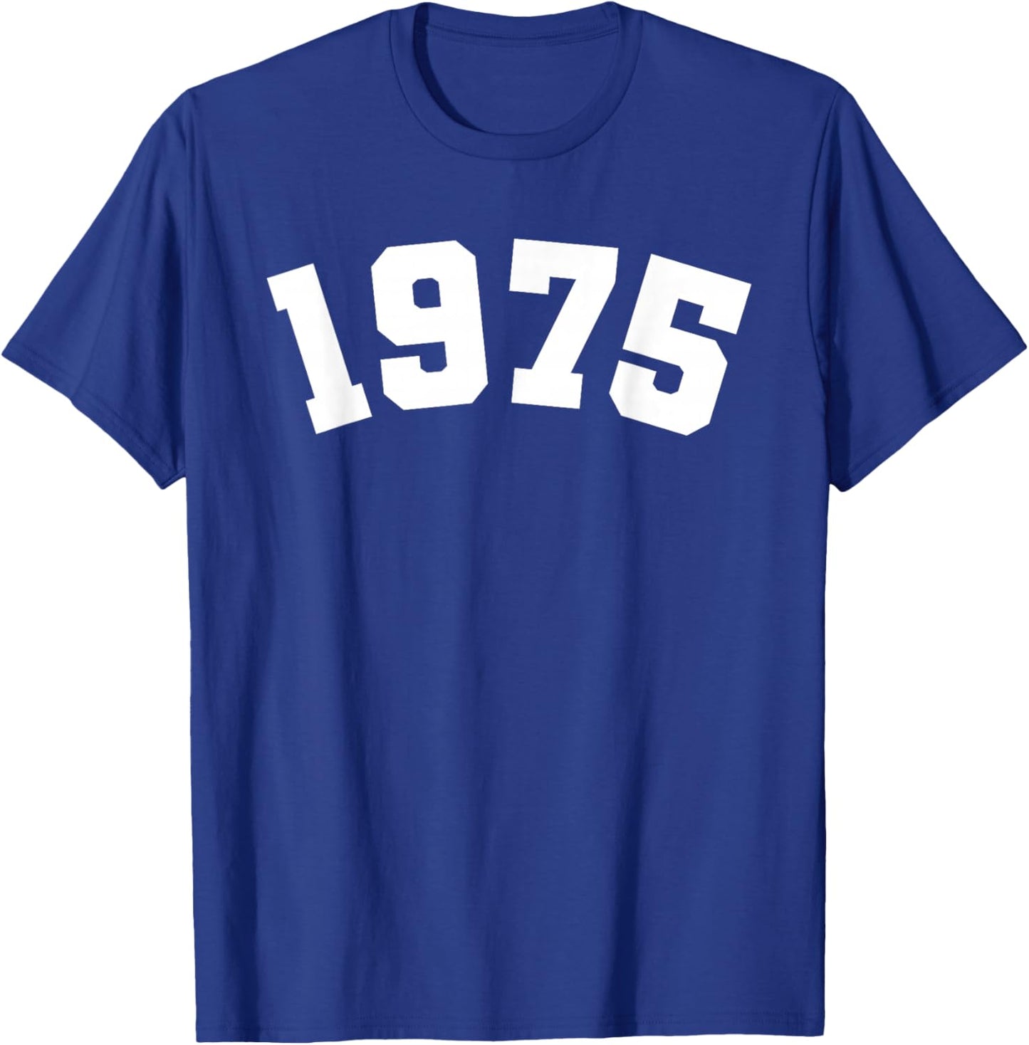 Classic 1975 Varsity Vintage College Style 49th Birthday T-Shirt - T-Shirt | Royal