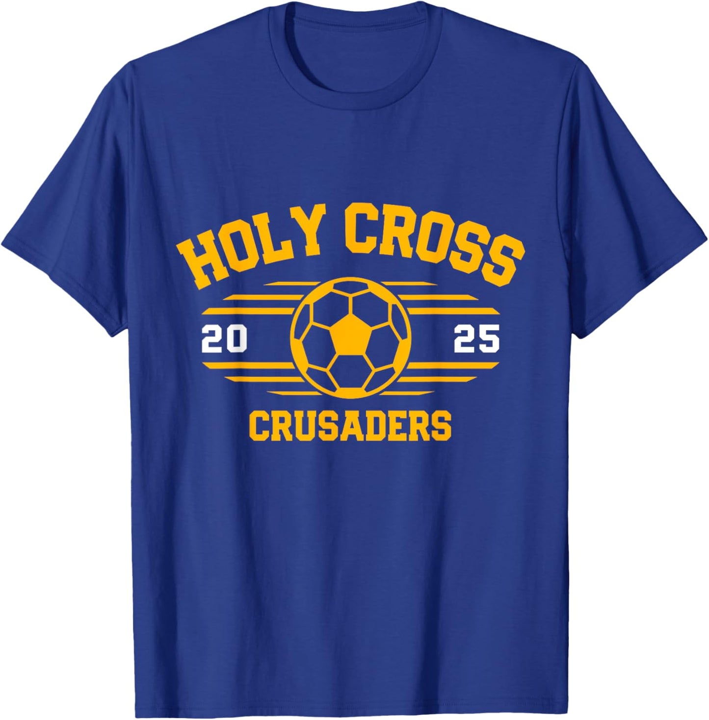 Holy Cross Crusaders Soccer Ball 2025 T-Shirt - T-Shirt | Royal
