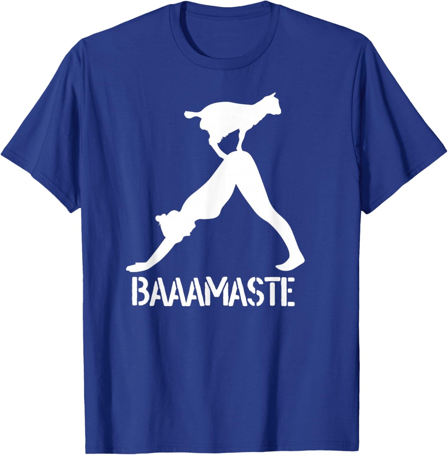 Funny Baamaste Goat Yoga T-Shirt - T-Shirt | Royal