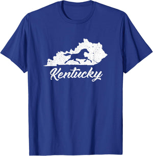 Kentucky Horse Park T Shirt I Map State Horse Racing T-Shirt - T-Shirt | Royal