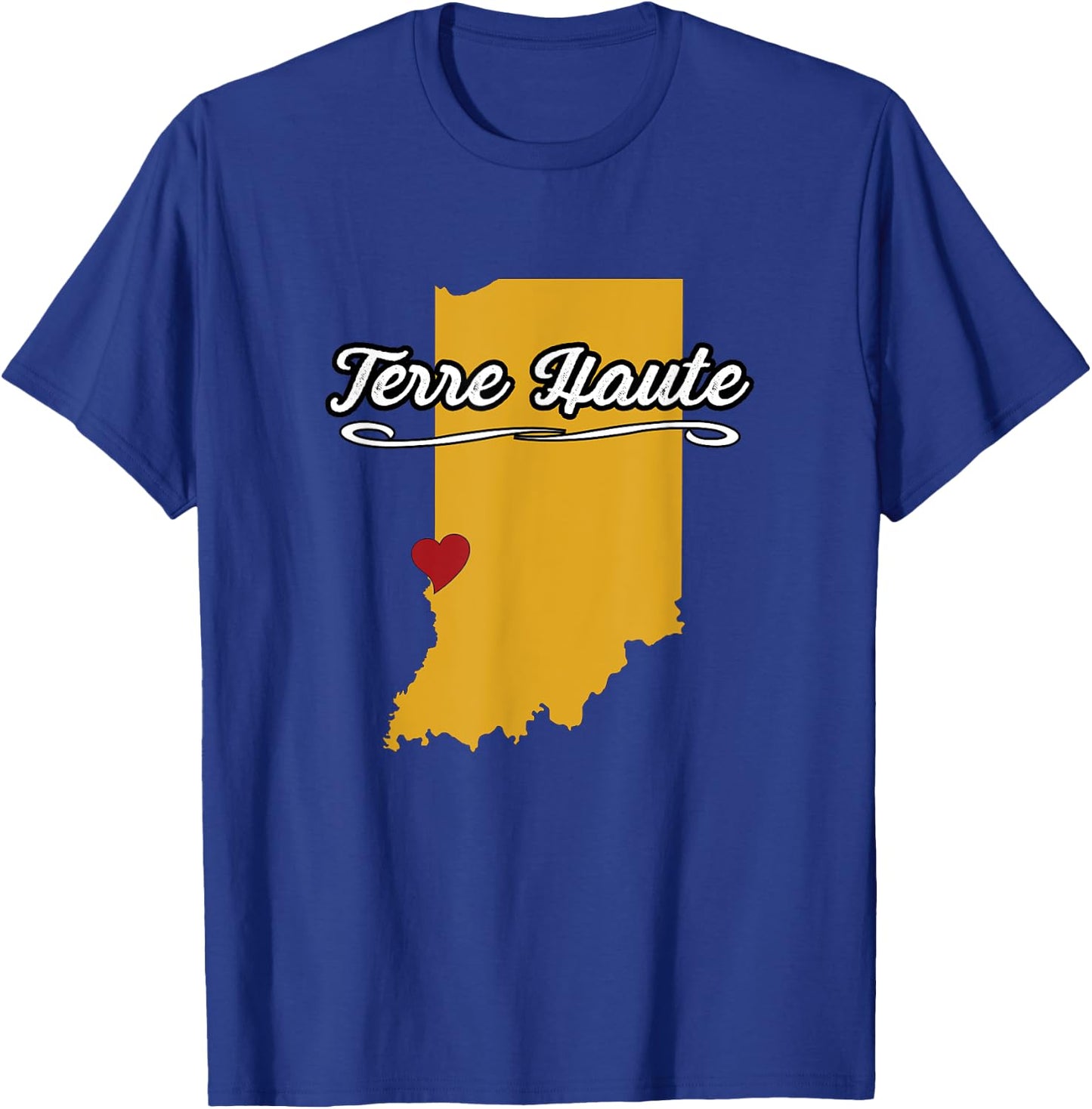 City of Terre Haute Indiana | Hoosier Novelty Merch Gift T-Shirt - T-Shirt | Royal