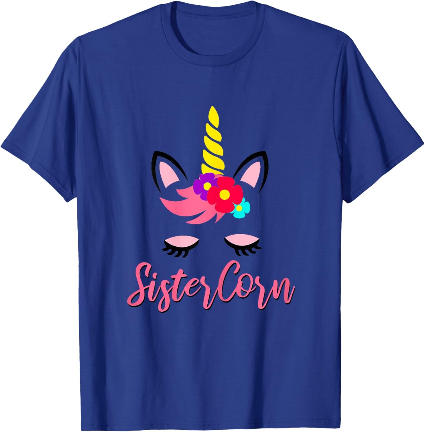 Sistercorn Unicorn Birthday for Sister T-Shirt - T-Shirt | Royal
