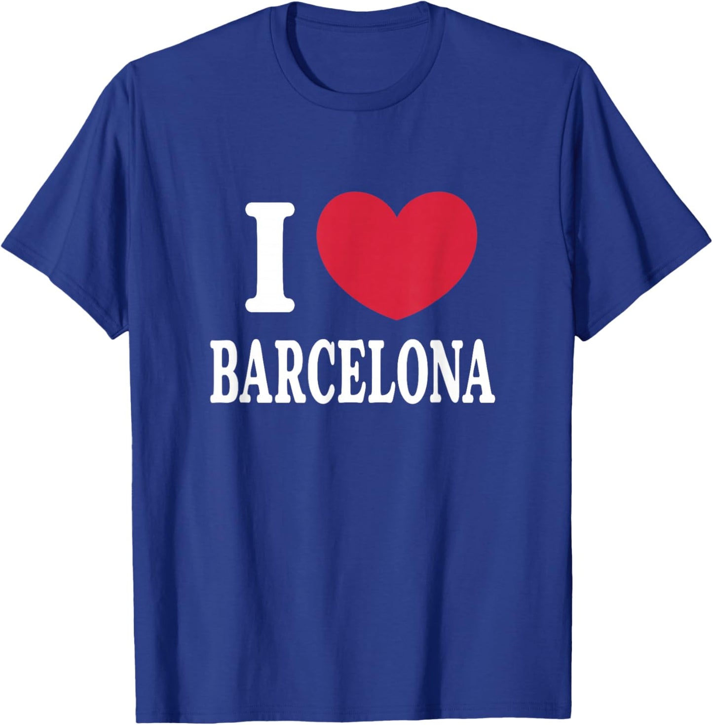 I Love Barcelona , Black, S T-Shirt - T-Shirt | Royal
