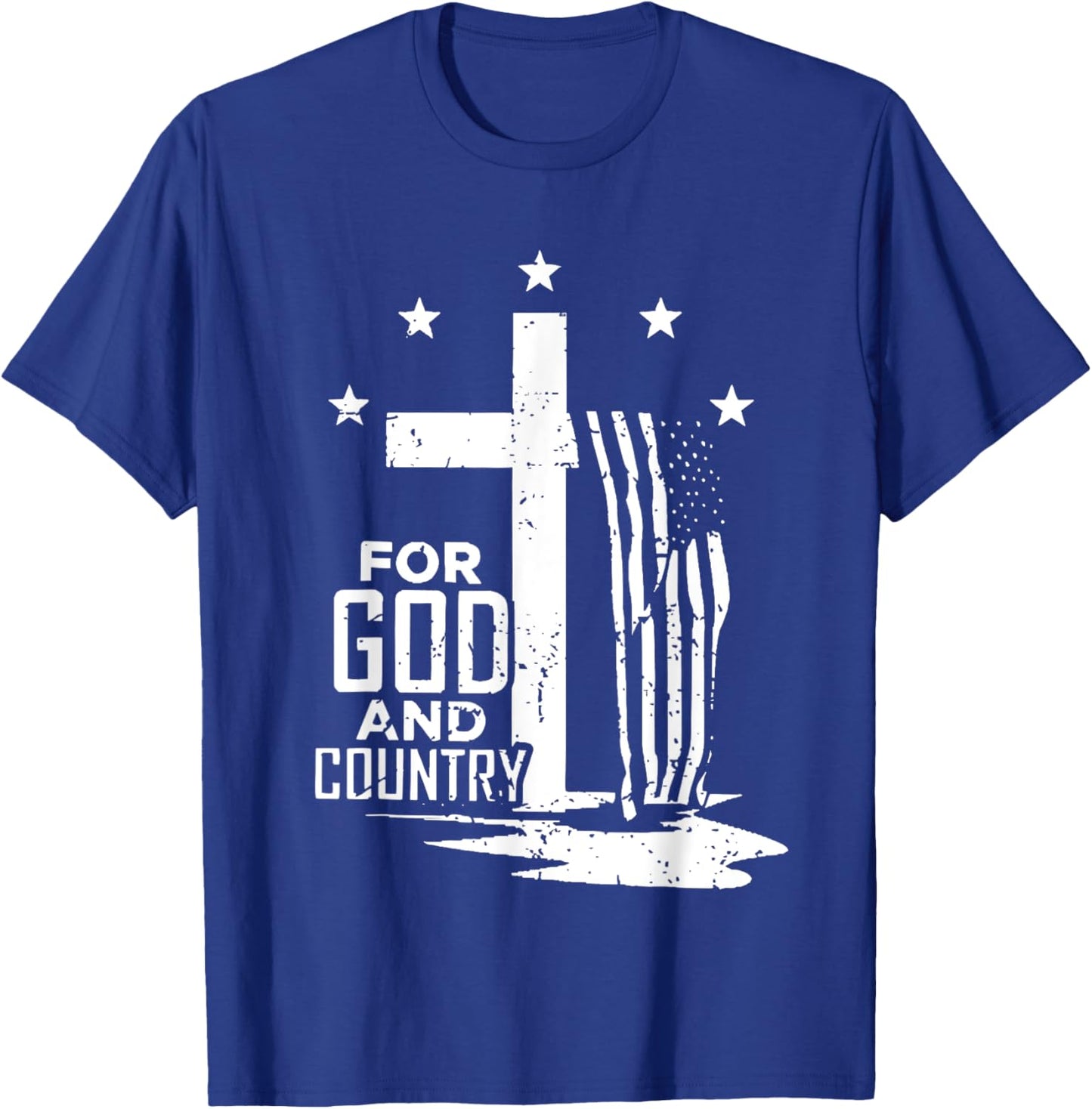 For God and Country T-Shirt - T-Shirt | Royal