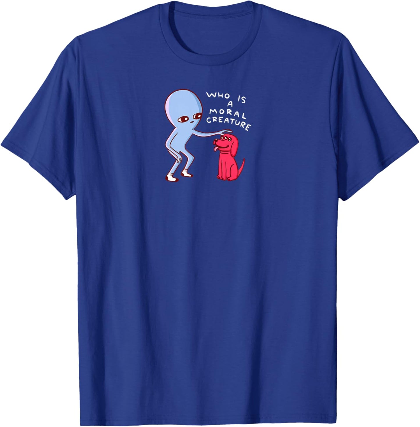 Threadless Nathan W. Pyle Moral Creature Graphic T-Shirt - T-Shirt | Royal