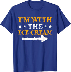 I'm With The Ice Cream Funny Couple Halloween Men Women T-Shirt - T-Shirt | Royal