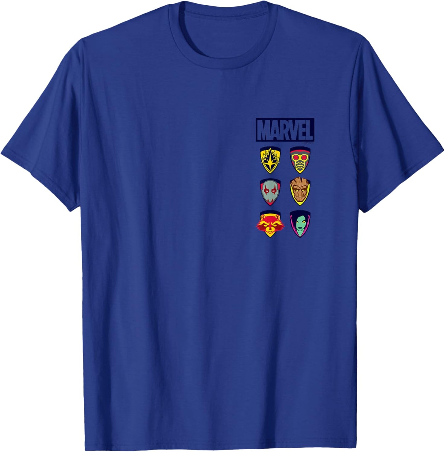 Guardians of The Galaxy - Stacked Icons T-Shirt - T-Shirt | Royal