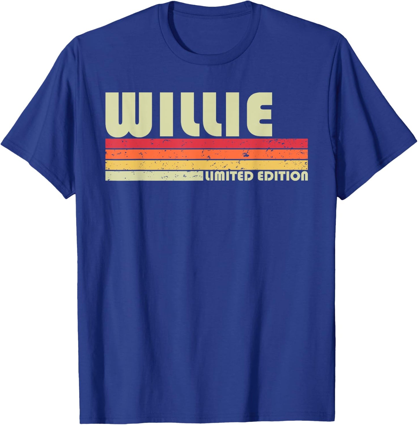 WILLIE Gift Name Personalized Funny Retro Vintage Birthday T-Shirt - T-Shirt | Royal