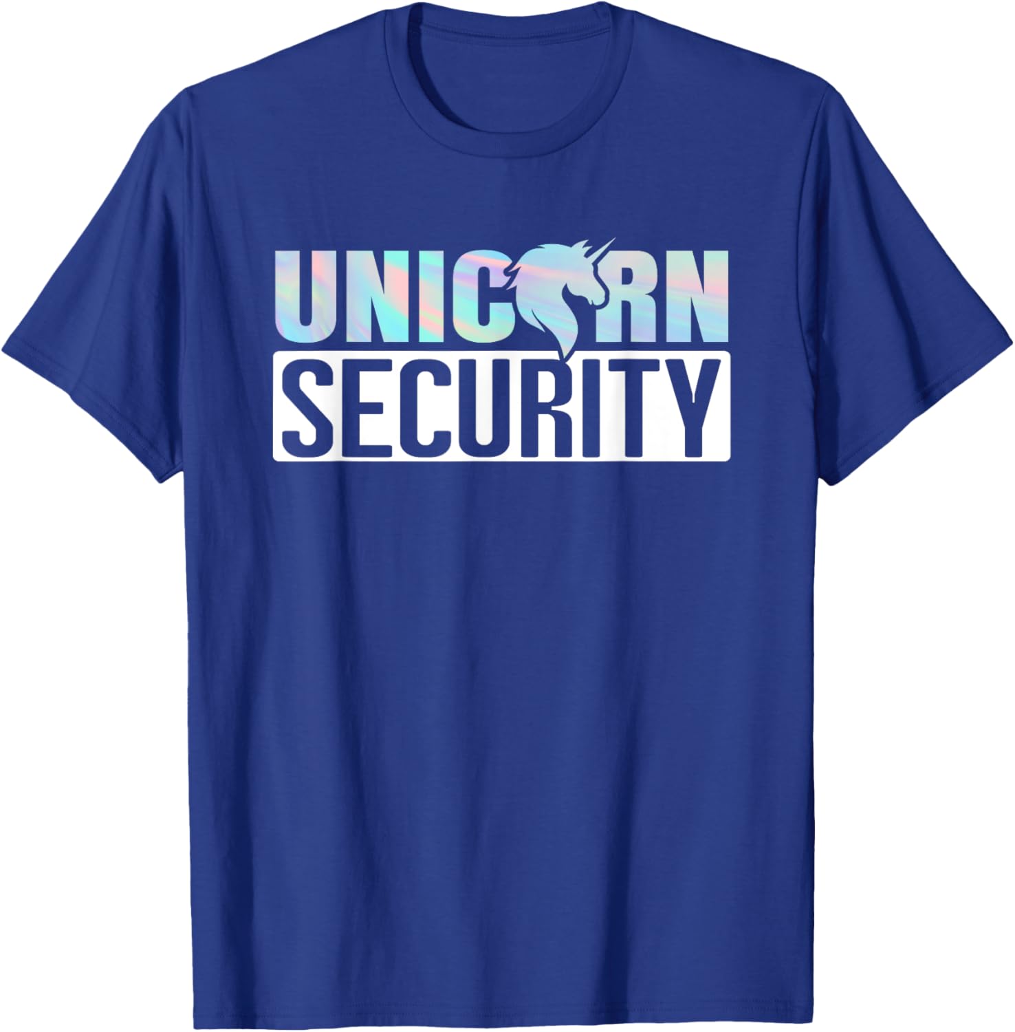 Halloween Dad Mom Daughter Adult Unicorn Security Costume T-Shirt - T-Shirt | Royal