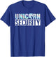 Halloween Dad Mom Daughter Adult Unicorn Security Costume T-Shirt - T-Shirt | Royal