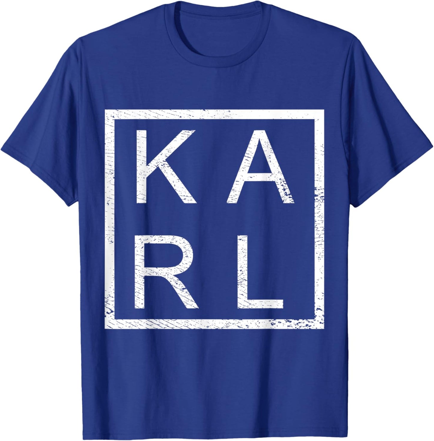 Karl Personalized, Karl Name, Boy Man Karl T-Shirt - T-Shirt | Royal