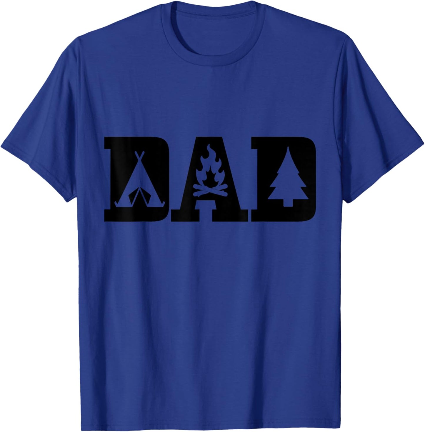 Camping Dad Father's Day Outdoor Bushcraft Camper T-Shirt - T-Shirt | Royal