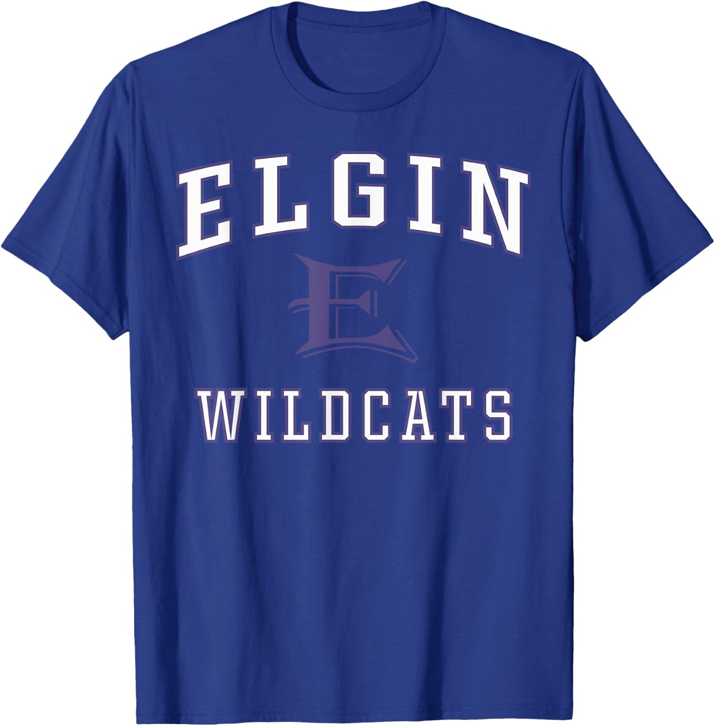 Elgin High School Wildcats C1 T-Shirt - T-Shirt | Royal