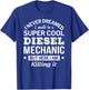 Funny Diesel Mechanic Gift T-Shirt - T-Shirt | Royal